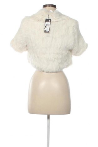 Дамско кожено палто BCBG Max Azria, Размер XS, Цвят Екрю, Цена 522,18 лв.