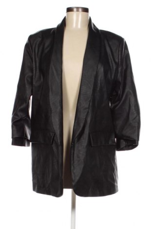 Дамско кожено яке, Размер XXL, Цвят Черен, Цена 49,00 лв.