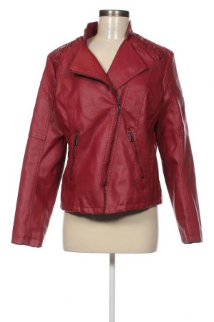 Damen Lederjacke, Größe XL, Farbe Rot, Preis 28,99 €