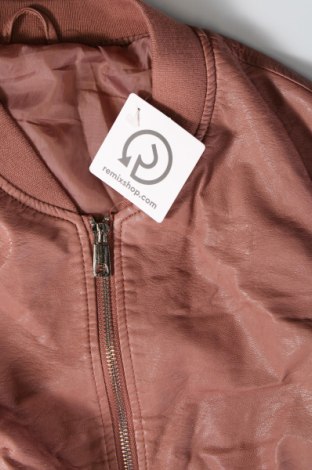 Dámska kožená bunda , Veľkosť M, Farba Popolavo ružová, Cena  22,50 €