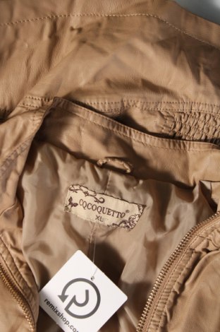 Dámská kožená bunda , Velikost L, Barva Béžová, Cena  620,00 Kč