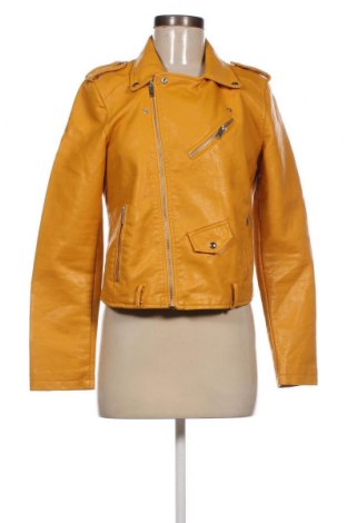 Damen Lederjacke, Größe L, Farbe Gelb, Preis 28,99 €
