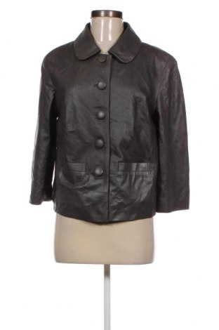 Damen Lederjacke, Größe M, Farbe Grau, Preis 18,62 €