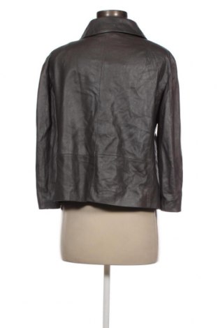 Damen Lederjacke, Größe M, Farbe Grau, Preis 18,62 €