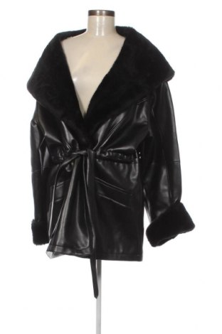 Γυναικείο δερμάτινο μπουφάν, Μέγεθος XL, Χρώμα Μαύρο, Τιμή 24,25 €