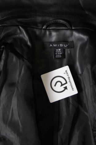 Γυναικείο δερμάτινο μπουφάν Amisu, Μέγεθος M, Χρώμα Μαύρο, Τιμή 21,82 €