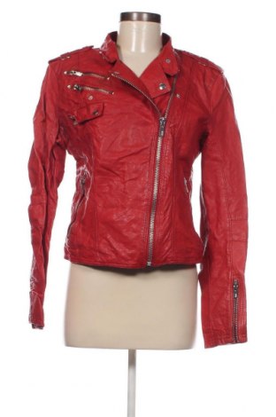 Γυναικείο δερμάτινο μπουφάν Black Rivet, Μέγεθος M, Χρώμα Κόκκινο, Τιμή 41,84 €
