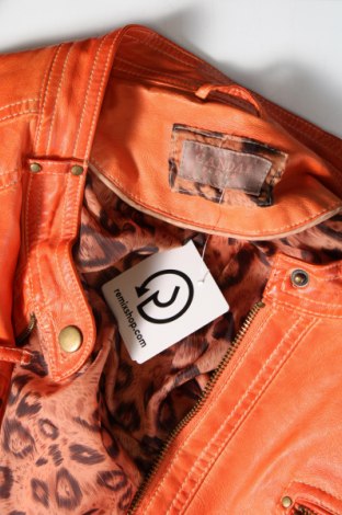Γυναικείο δερμάτινο μπουφάν Canda, Μέγεθος XXL, Χρώμα Πορτοκαλί, Τιμή 30,31 €