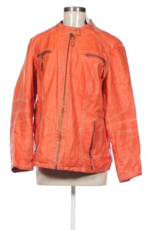 Γυναικείο δερμάτινο μπουφάν Canda, Μέγεθος XXL, Χρώμα Πορτοκαλί, Τιμή 25,76 €