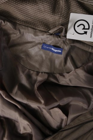 Dámska kožená bunda  Charles Vogele, Veľkosť XXL, Farba Sivá, Cena  18,06 €