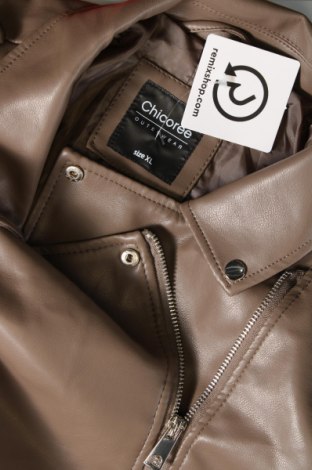 Dámska kožená bunda  Chicoree, Veľkosť XL, Farba Béžová, Cena  23,61 €