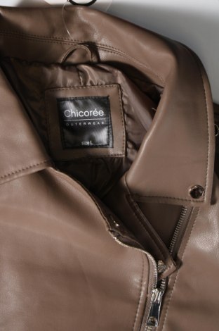 Dámska kožená bunda  Chicoree, Veľkosť L, Farba Hnedá, Cena  11,39 €