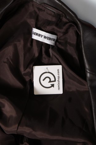 Γυναικείο δερμάτινο μπουφάν Gerry Weber, Μέγεθος L, Χρώμα Καφέ, Τιμή 113,23 €