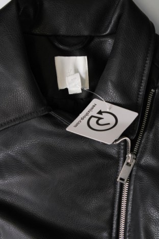 Damen Lederjacke H&M, Größe XL, Farbe Schwarz, Preis 34,10 €