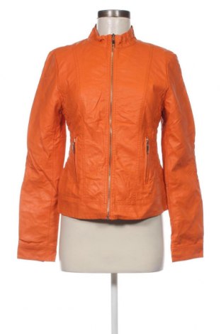 Damen Lederjacke L&d, Größe M, Farbe Orange, Preis 37,69 €