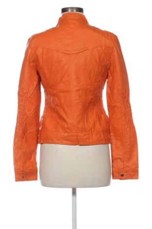 Γυναικείο δερμάτινο μπουφάν L&d, Μέγεθος M, Χρώμα Πορτοκαλί, Τιμή 38,81 €