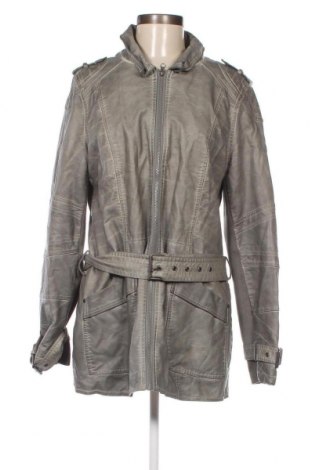 Damen Lederjacke Multiblu, Größe M, Farbe Grau, Preis 8,53 €