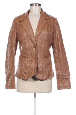 Damen Lederjacke Risskio, Größe L, Farbe Beige, Preis 16,28 €