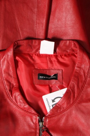 Γυναικείο δερμάτινο μπουφάν Sara Lindholm, Μέγεθος XXL, Χρώμα Κόκκινο, Τιμή 76,08 €