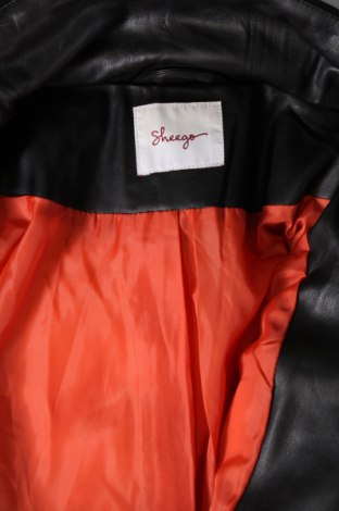 Γυναικείο δερμάτινο μπουφάν Sheego, Μέγεθος XXL, Χρώμα Μαύρο, Τιμή 24,12 €
