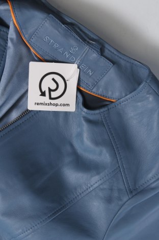 Damen Lederjacke Strandfein, Größe M, Farbe Blau, Preis 85,17 €