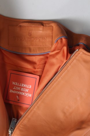Dámská kožená bunda  Strandfein, Velikost XXL, Barva Oranžová, Cena  3 770,00 Kč