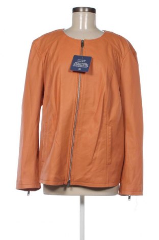 Γυναικείο δερμάτινο μπουφάν Strandfein, Μέγεθος XXL, Χρώμα Πορτοκαλί, Τιμή 134,07 €