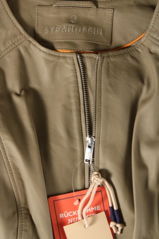 Damen Lederjacke Strandfein, Größe XL, Farbe Grün, Preis 142,83 €