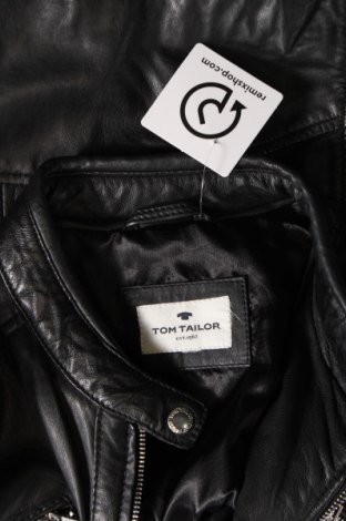 Γυναικείο δερμάτινο μπουφάν Tom Tailor, Μέγεθος M, Χρώμα Μαύρο, Τιμή 76,08 €