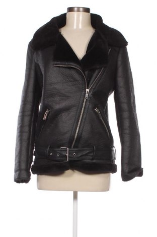 Γυναικείο δερμάτινο μπουφάν Zara, Μέγεθος S, Χρώμα Μαύρο, Τιμή 21,65 €