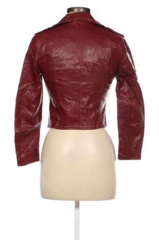 Damen Lederjacke Zara, Größe S, Farbe Rot, Preis 24,36 €