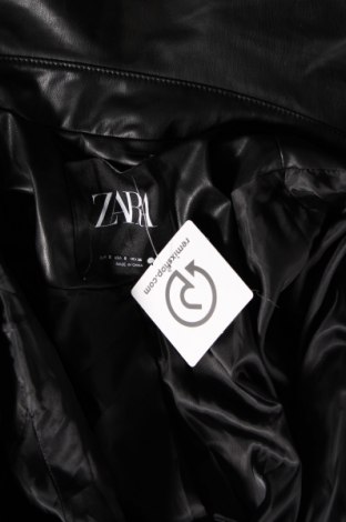 Damen Lederjacke Zara, Größe S, Farbe Schwarz, Preis 24,36 €