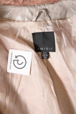 Дамско палто Amisu, Размер M, Цвят Розов, Цена 36,38 лв.