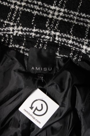Дамско палто Amisu, Размер S, Цвят Черен, Цена 70,63 лв.
