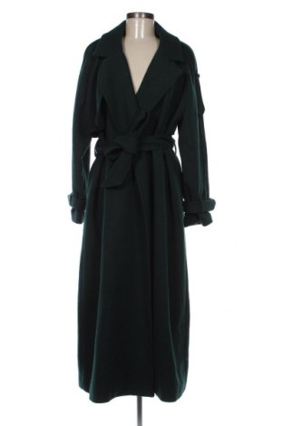 Palton de femei Bershka, Mărime L, Culoare Verde, Preț 192,37 Lei