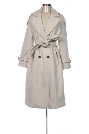 Γυναικείο παλτό Bershka, Μέγεθος S, Χρώμα  Μπέζ, Τιμή 49,65 €