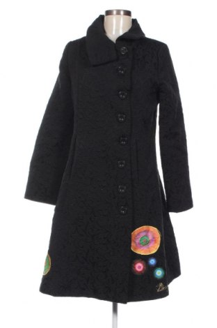 Γυναικείο παλτό Desigual, Μέγεθος L, Χρώμα Μαύρο, Τιμή 69,40 €