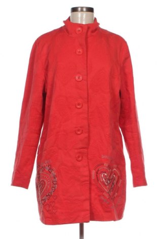 Дамско палто Desigual, Размер XL, Цвят Червен, Цена 102,85 лв.