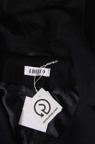 Дамско палто Edited, Размер S, Цвят Черен, Цена 57,63 лв.