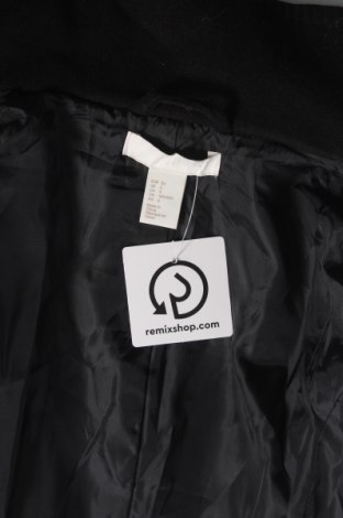 Дамско палто H&M, Размер S, Цвят Черен, Цена 51,36 лв.