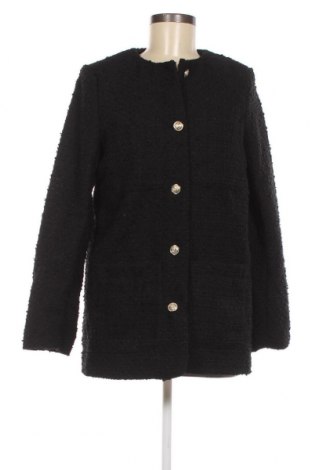 Дамско палто H&M, Размер S, Цвят Черен, Цена 29,44 лв.