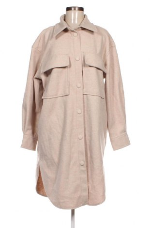 Дамско палто H&M, Размер L, Цвят Бежов, Цена 26,24 лв.