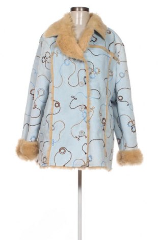 Γυναικείο παλτό Helena Vera, Μέγεθος 3XL, Χρώμα Μπλέ, Τιμή 34,26 €