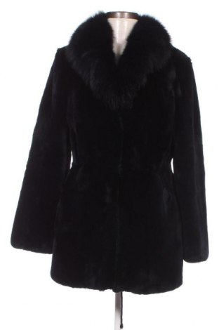 Дамско кожено палто Luisa Spagnoli, Размер S, Цвят Син, Цена 595,06 лв.