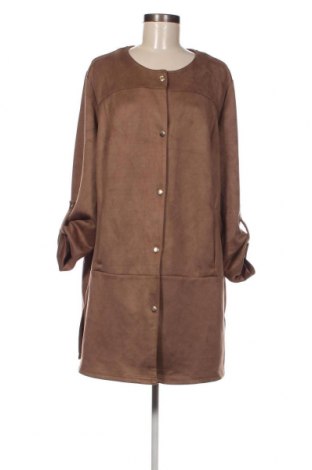 Γυναικείο παλτό M. Collection, Μέγεθος XXL, Χρώμα Καφέ, Τιμή 33,65 €