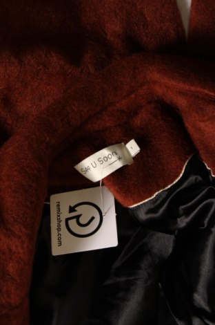 Γυναικείο παλτό See U Soon, Μέγεθος S, Χρώμα Καφέ, Τιμή 22,58 €