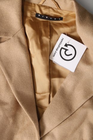 Γυναικείο παλτό Sisley, Μέγεθος L, Χρώμα  Μπέζ, Τιμή 48,77 €