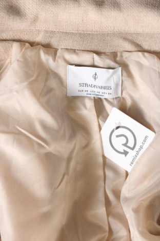 Γυναικείο παλτό Stradivarius, Μέγεθος XS, Χρώμα  Μπέζ, Τιμή 33,10 €