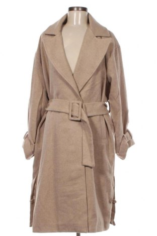 Γυναικείο παλτό Trendyol, Μέγεθος L, Χρώμα  Μπέζ, Τιμή 19,72 €