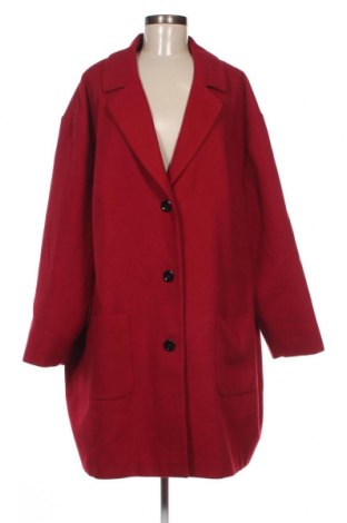 Дамско палто Ulla Popken, Размер 3XL, Цвят Червен, Цена 34,85 лв.